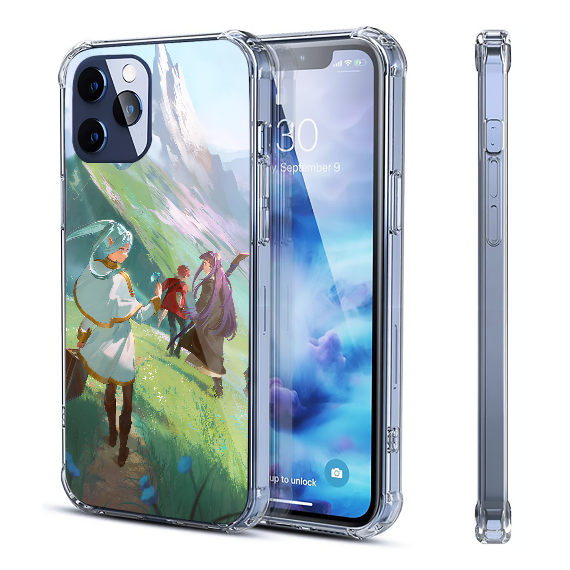 （画像用） 葬送のフリーレン Frieren 【iPhone 12シリーズ対応】透明スマホケース（クリアソフトケース）